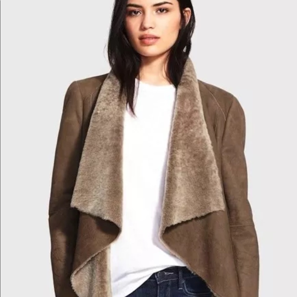 Vince leather Shearling  jacket, BEAUTIFUL. NWT